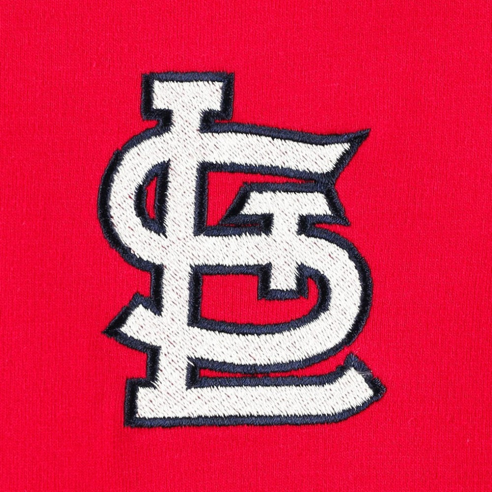 St. Louis Cardinals DKNY Sport Women's Lily V-Neck Pullover Sweatshirt - Red - MLB Sale