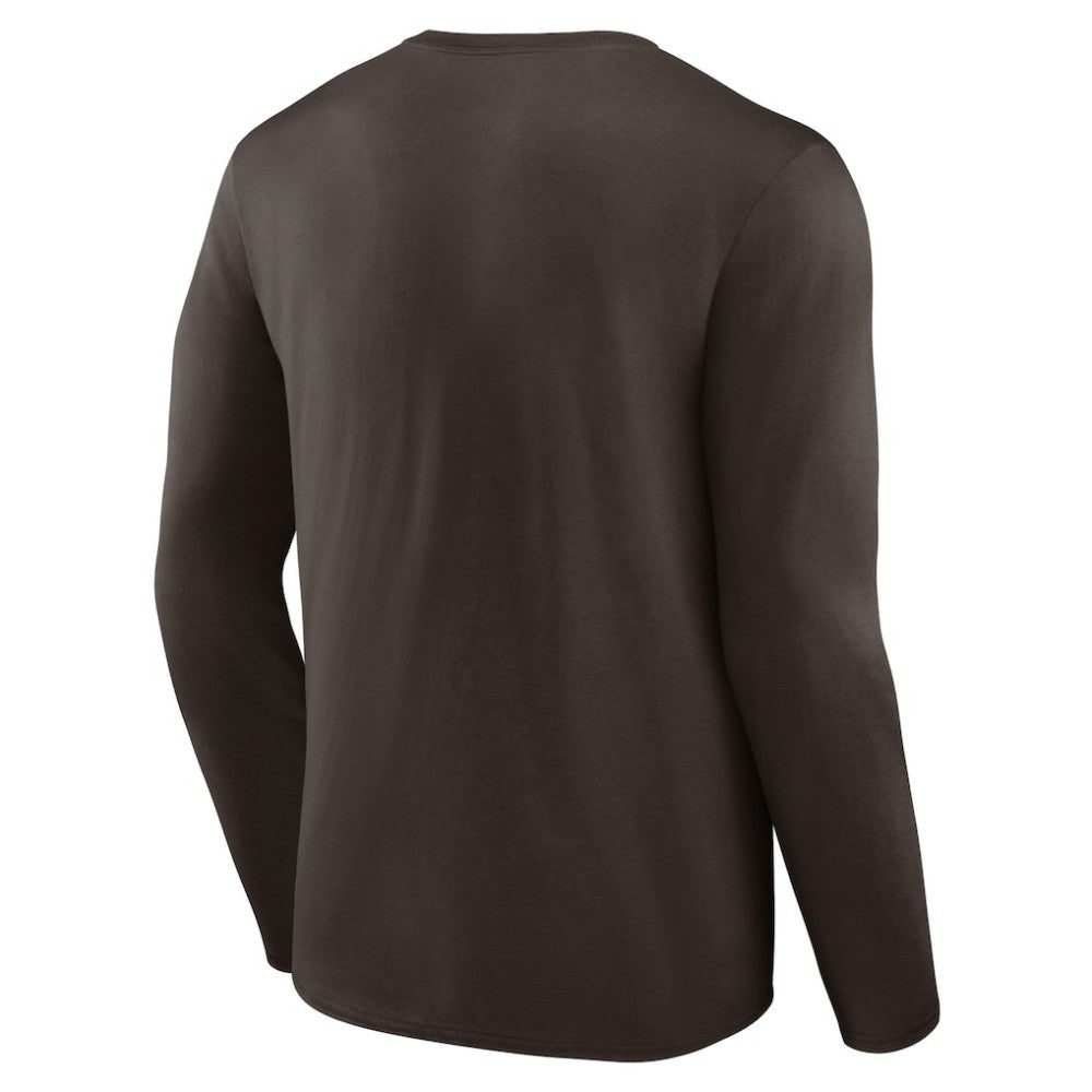 San Diego Padres Team Lockup Long Sleeve T-Shirt - Brown - MLB Online