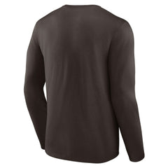 San Diego Padres Team Lockup Long Sleeve T-Shirt - Brown - MLB Online