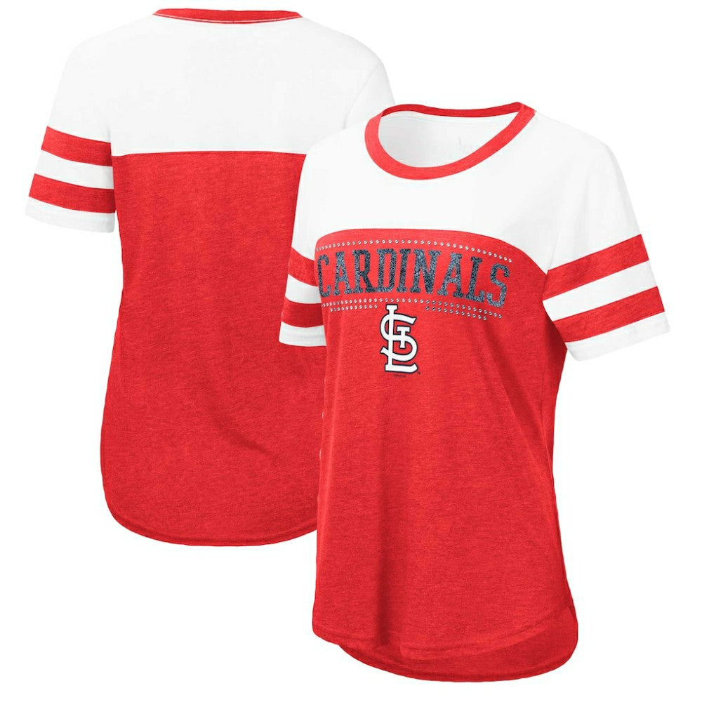 St. Louis Cardinals Touch Women's Setter Lightweight Fitted T-Shirt - Red/White - MLB on Sale