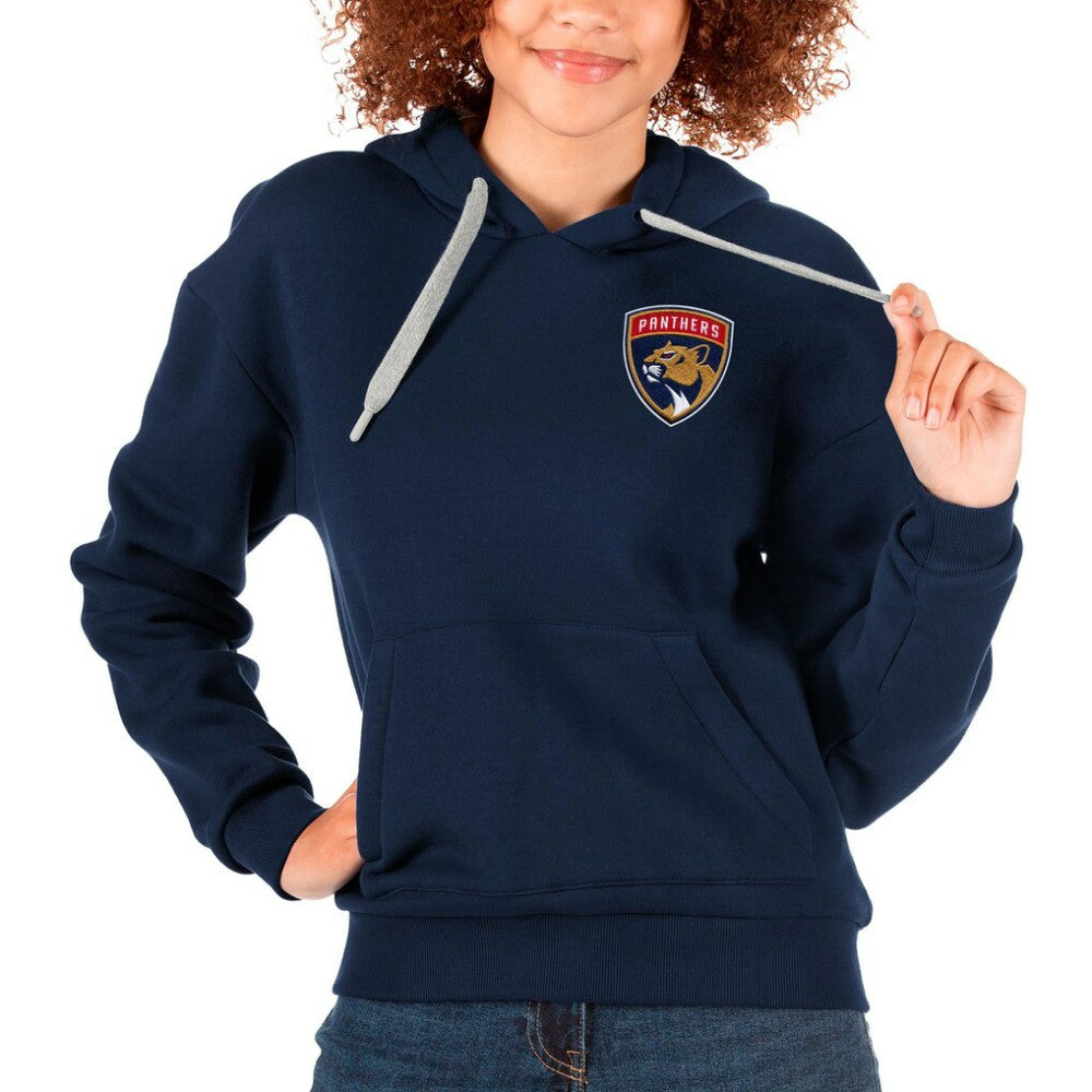 Florida Panthers Antigua Women's Victory Pullover Hoodie - Navy - NHL 5084932