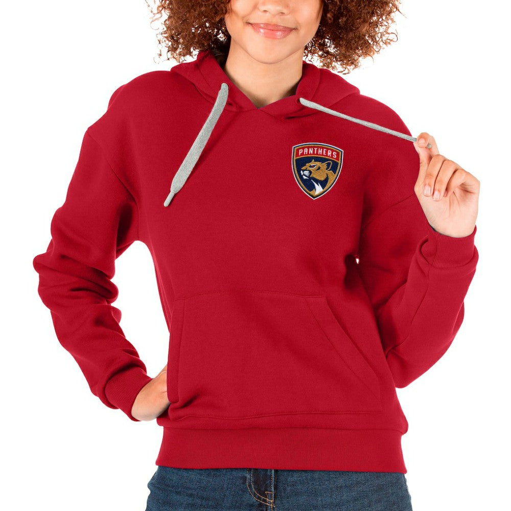 Florida Panthers Antigua Women's Victory Pullover Hoodie - Red - NHL 5084933