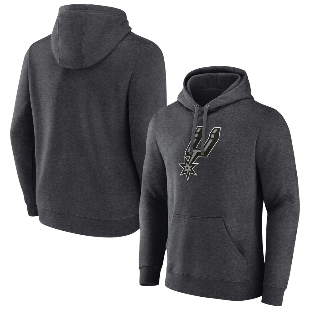 San Antonio Spurs Logo Pullover Hoodie Charcoal