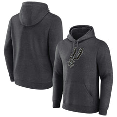 San Antonio Spurs Logo Pullover Hoodie Charcoal