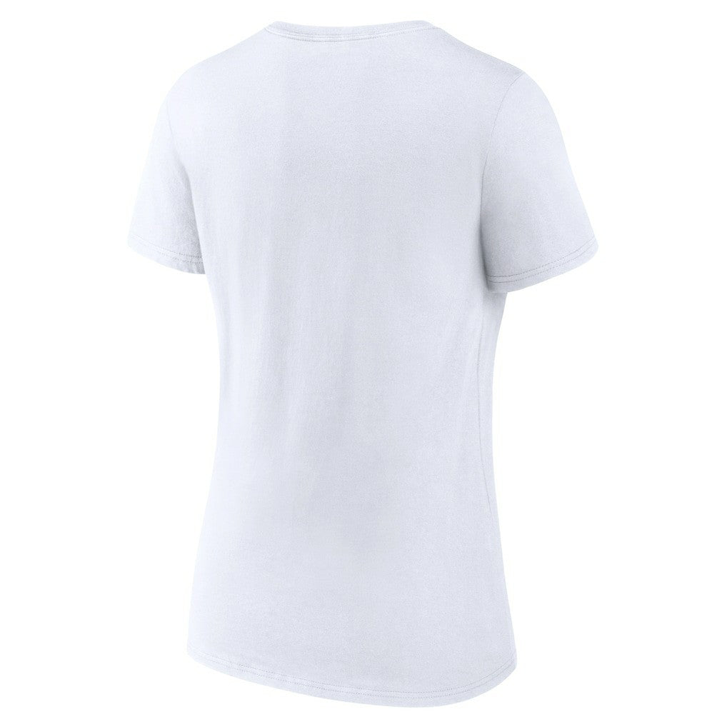 Houston Rockets Women's Wordmark V-Neck T-Shirt White