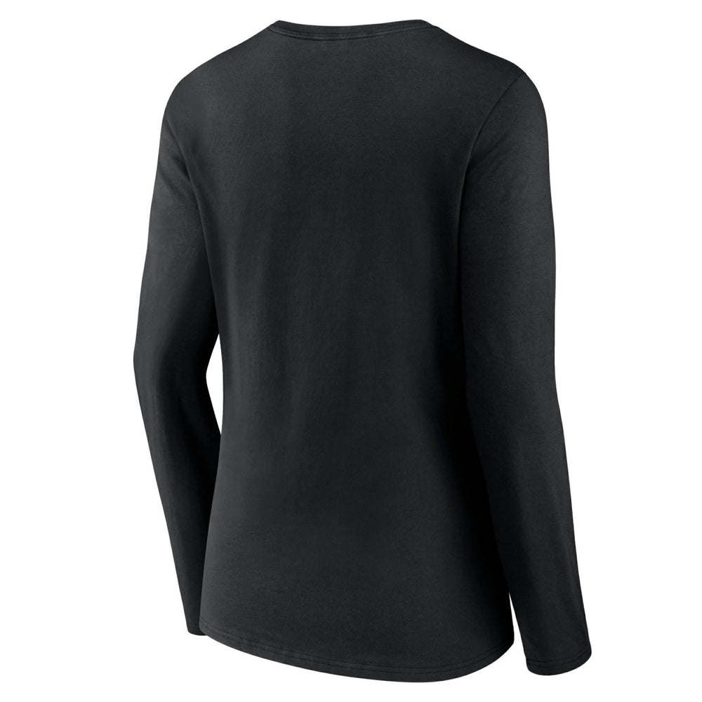 Miami Heat Women's Logo Long Sleeve V-Neck T-Shirt Black