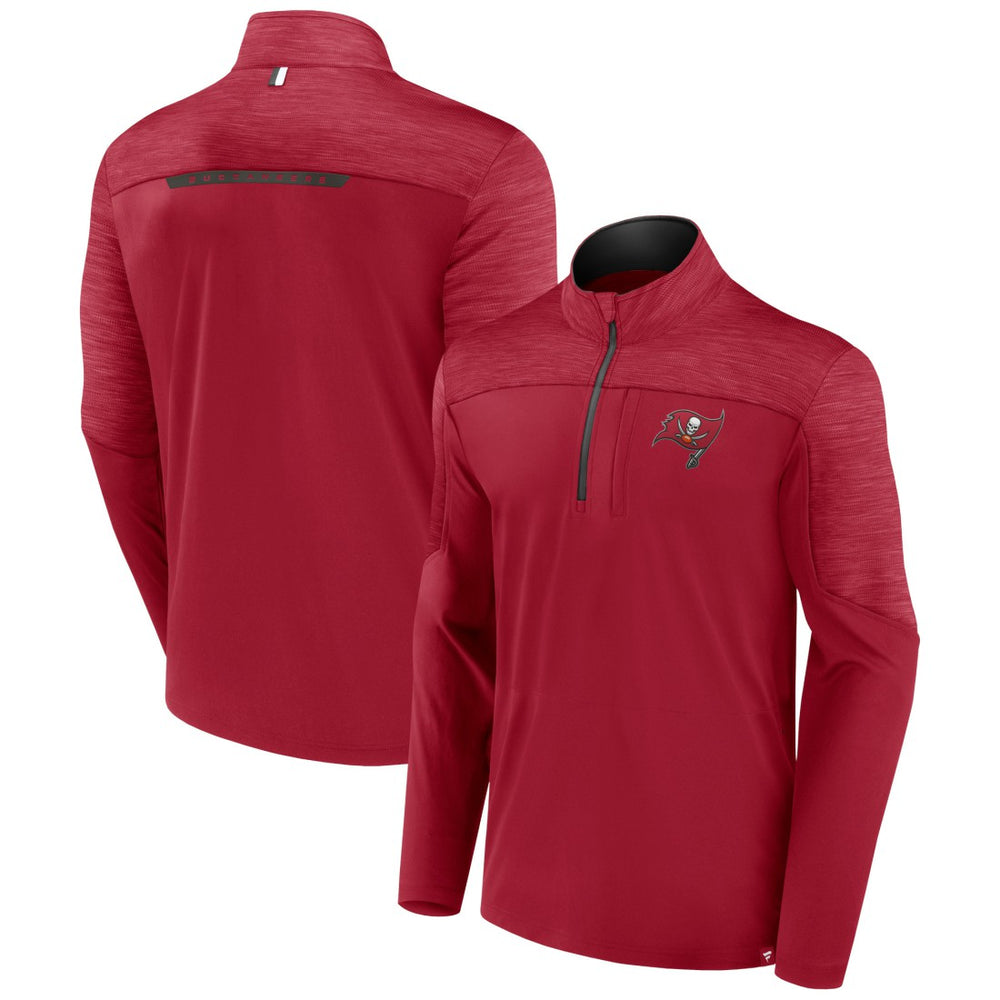 Fanatics Tampa Bay Buccaneers Defender Half-Zip Top Red