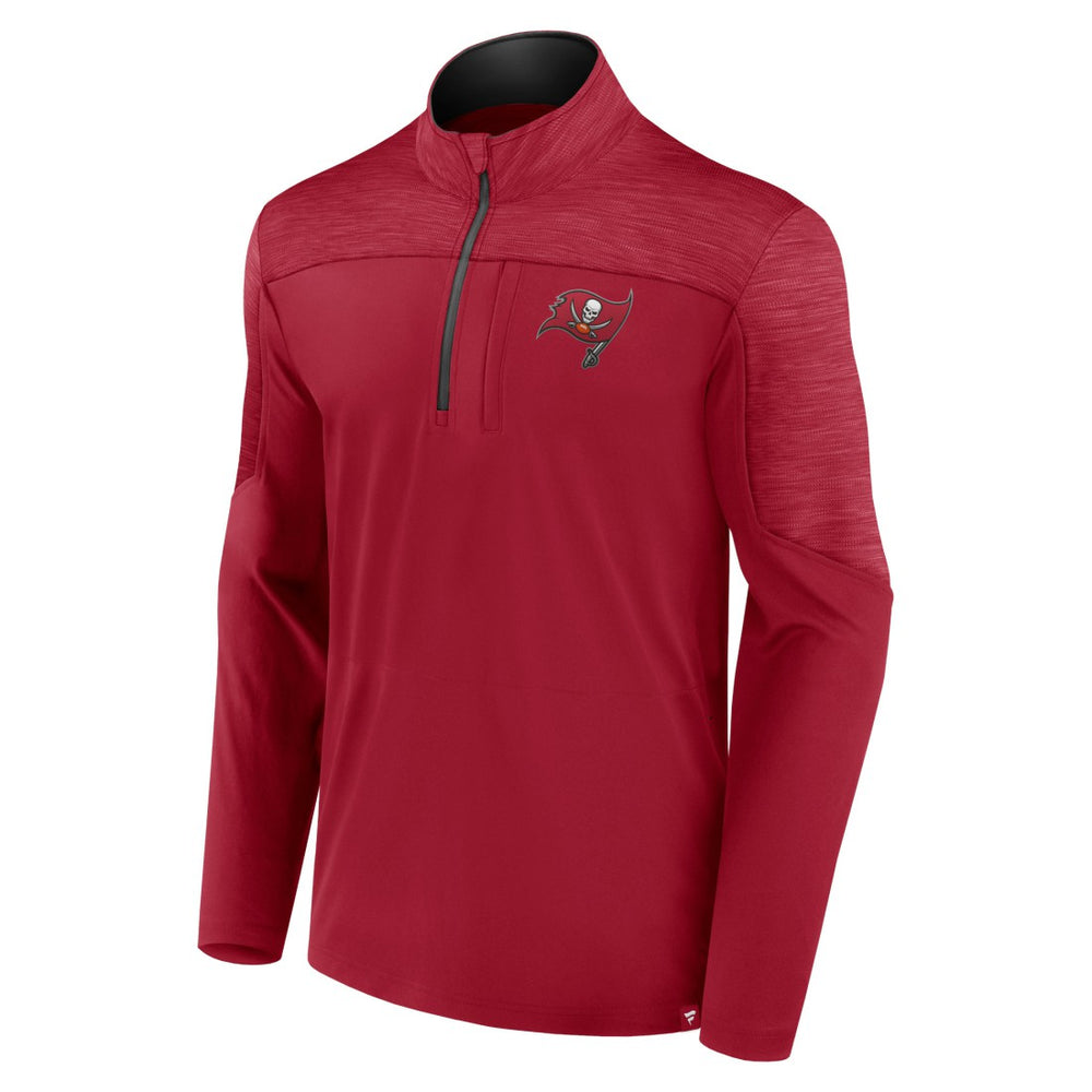 Fanatics Tampa Bay Buccaneers Defender Half-Zip Top Red