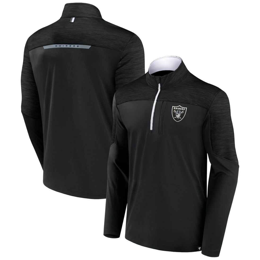 Fanatics Las Vegas Raiders Defender Half-Zip Top Black