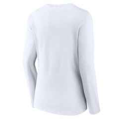 Phoenix Suns Women's Logo Long Sleeve V-Neck T-Shirt White