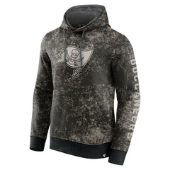 Fanatics Tampa Bay Buccaneers Blackout Tonal Pullover Hoodie Black/Gray