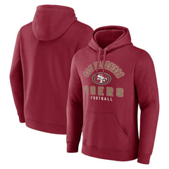 Fanatics San Francisco 49ers Between the Pylons Pullover Hoodie Scarlet