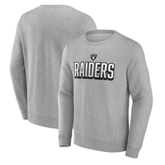 Fanatics Las Vegas Raiders Bold Move Pullover Sweatshirt Heather Gray