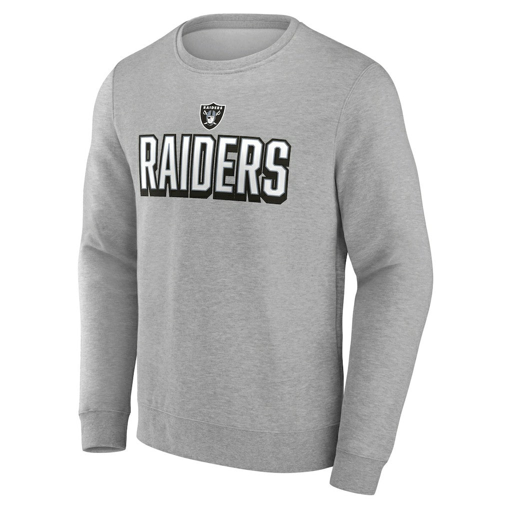 Fanatics Las Vegas Raiders Bold Move Pullover Sweatshirt Heather Gray