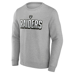 Fanatics Las Vegas Raiders Bold Move Pullover Sweatshirt Heather Gray