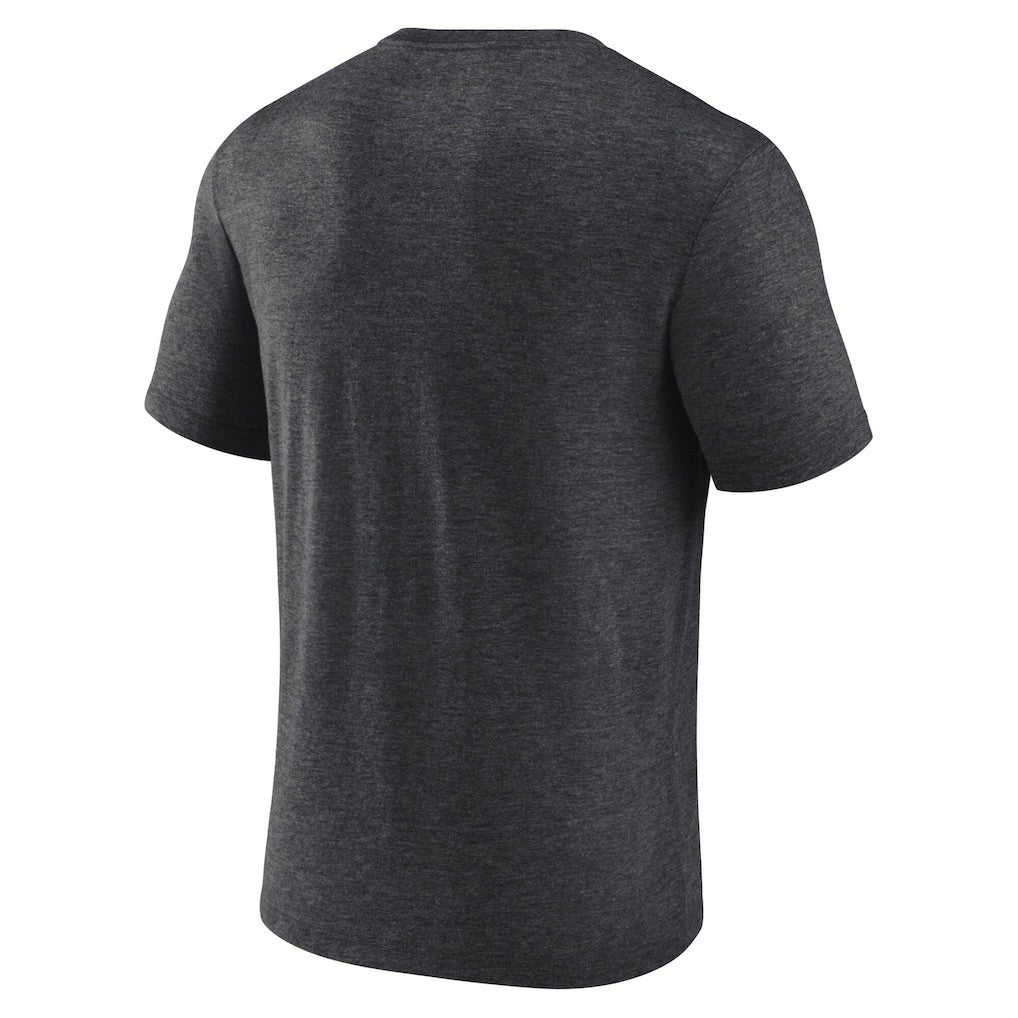 Fanatics New York Jets Divided Warp Tri-Blend T-Shirt Heather Charcoal