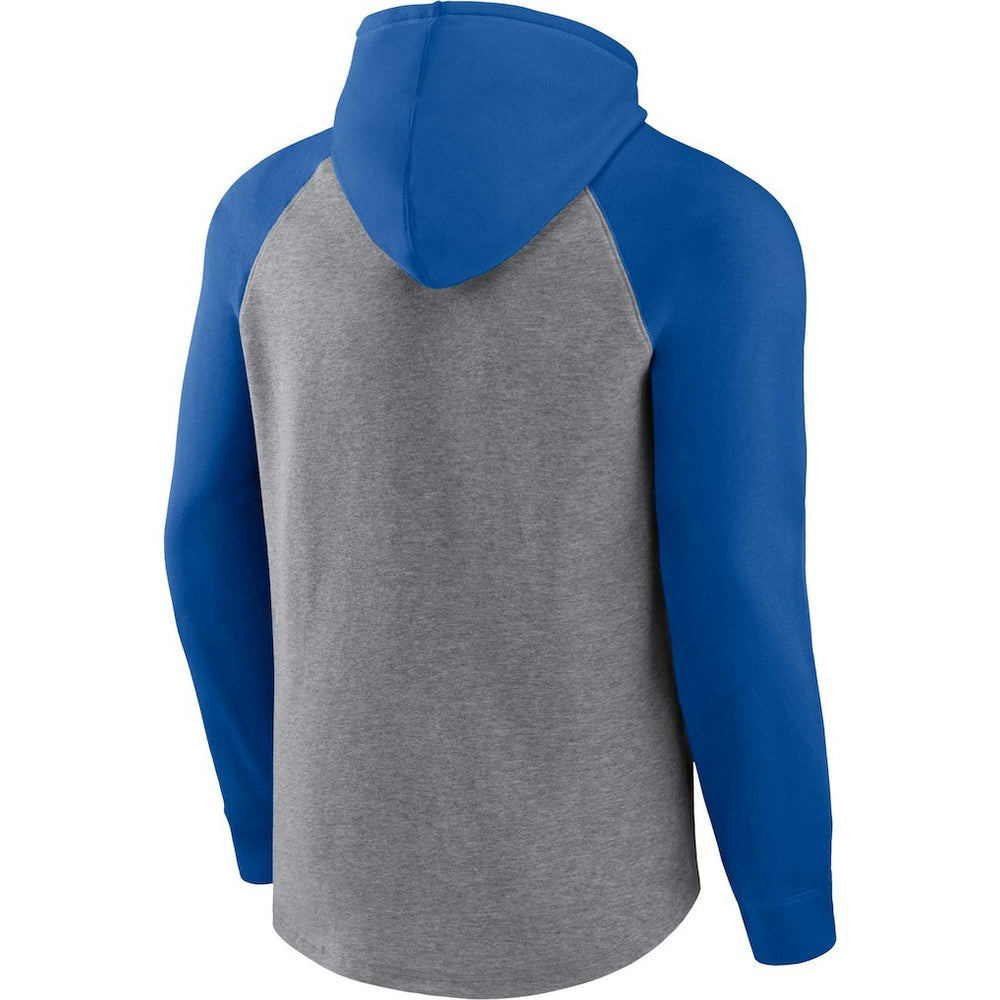Fanatics Buffalo Bills Favorite Arch Raglan Pullover Hoodie Heather Gray