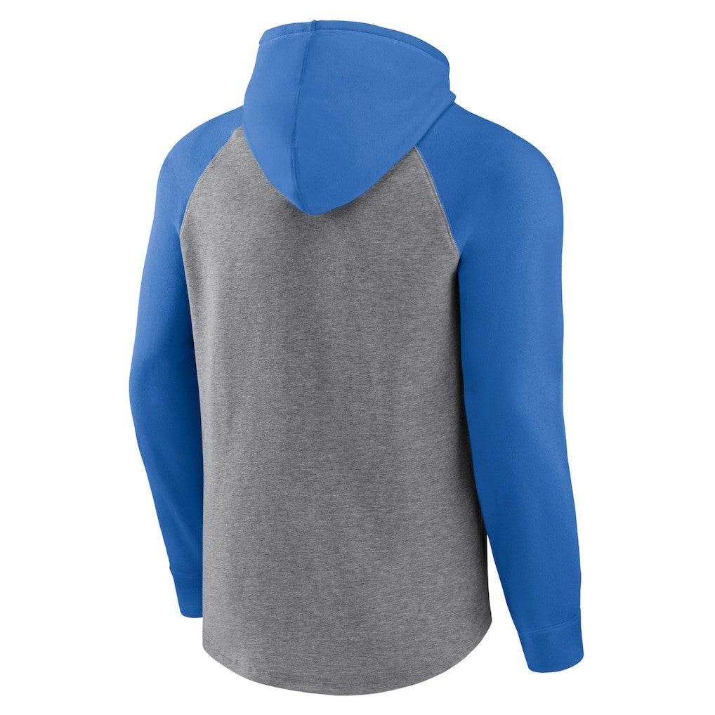 Fanatics Los Angeles Chargers Favorite Arch Raglan Pullover Hoodie Heather Gray