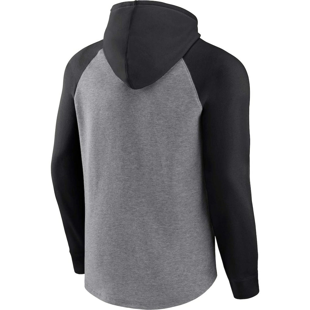 Fanatics Carolina Panthers Favorite Arch Raglan Pullover Hoodie Heather Gray