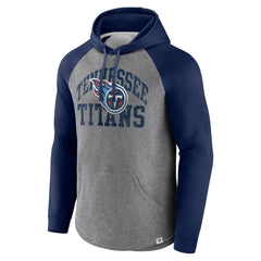 Fanatics Tennessee Titans Favorite Arch Raglan Pullover Hoodie Heather Gray