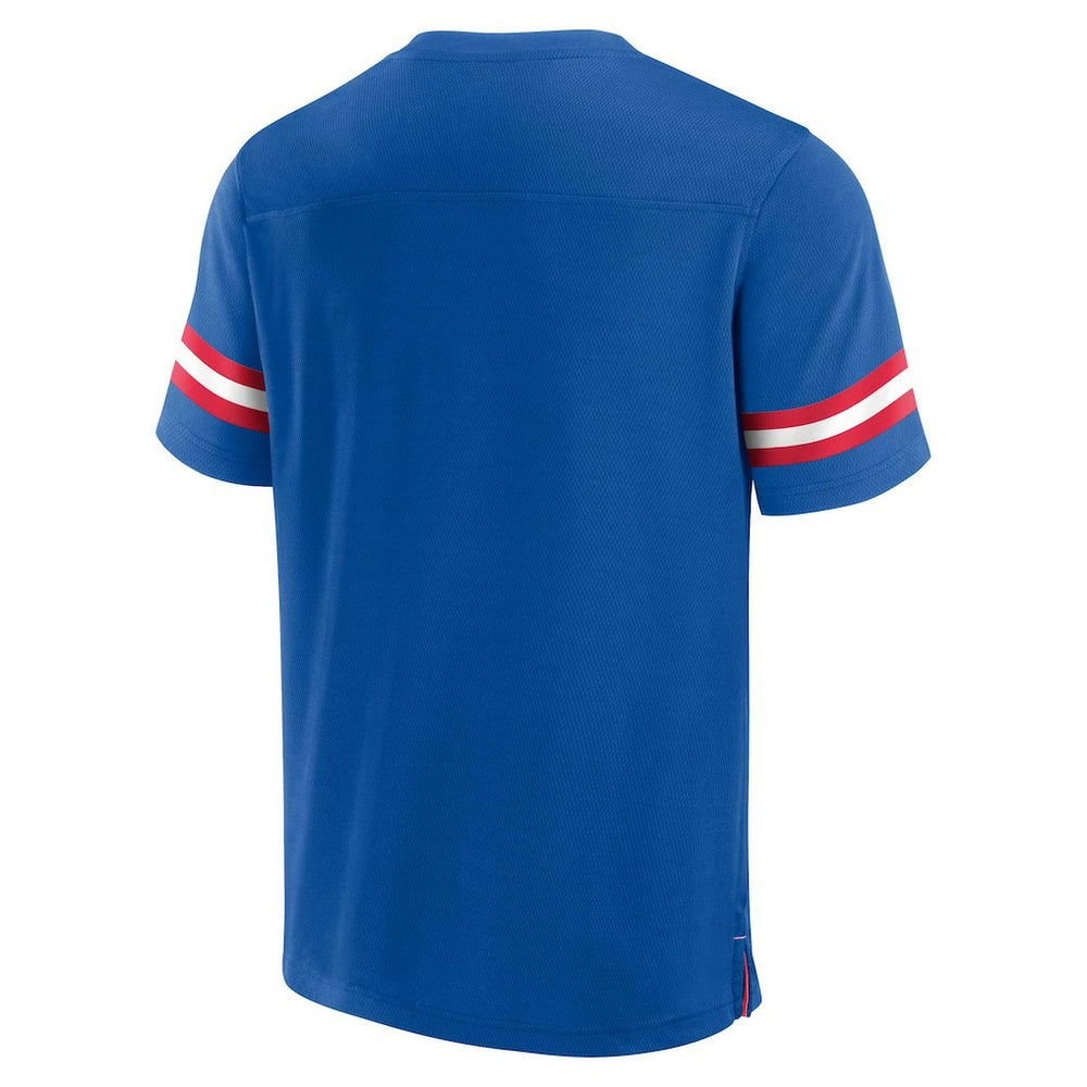 Fanatics Buffalo Bills Jersey Tackle V-Neck T-Shirt Royal
