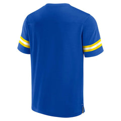Fanatics Los Angeles Rams Jersey Tackle V-Neck T-Shirt Royal