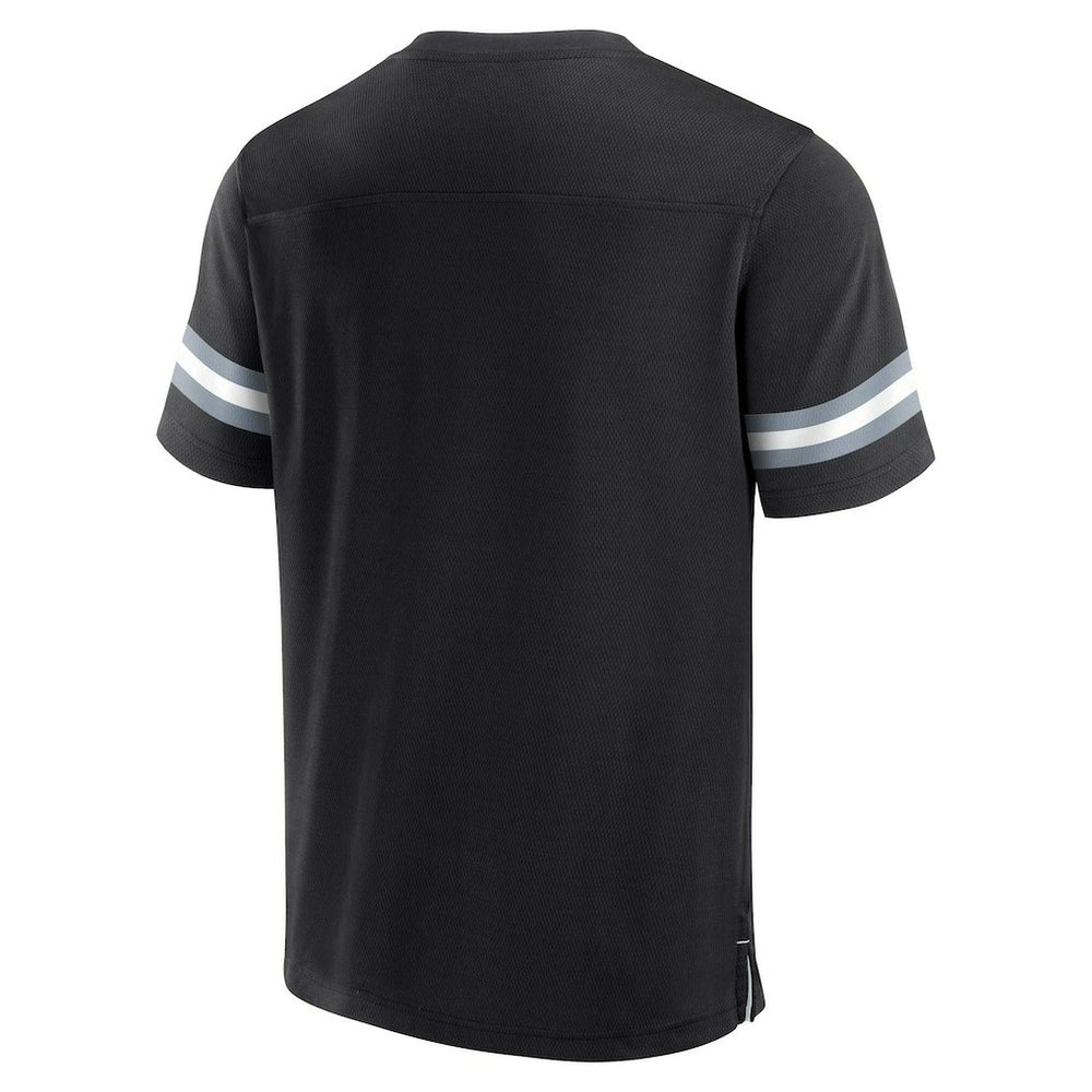Fanatics Las Vegas Raiders Jersey Tackle V-Neck T-Shirt Black