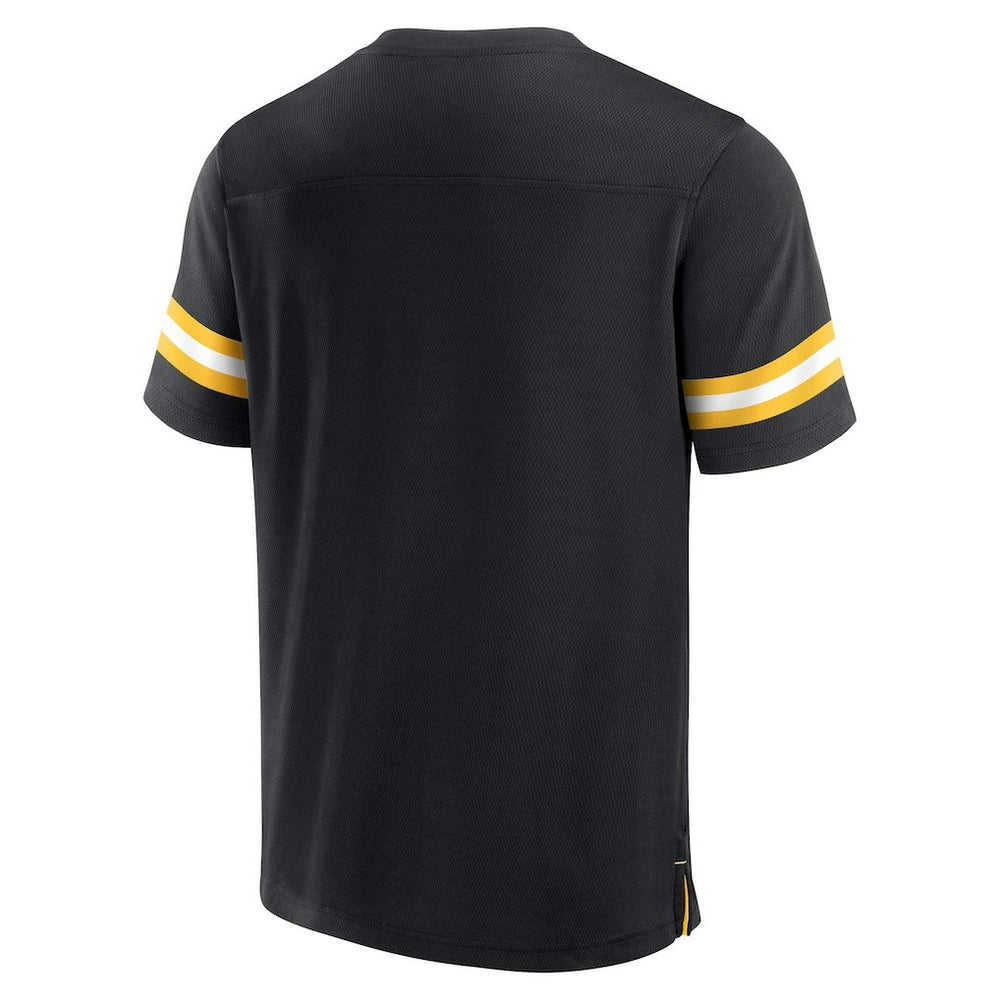 Fanatics Pittsburgh Steelers Jersey Tackle V-Neck T-Shirt Black