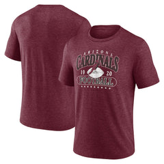 Fanatics Arizona Cardinals Retro Tri-Blend T-Shirt Heather Cardinal
