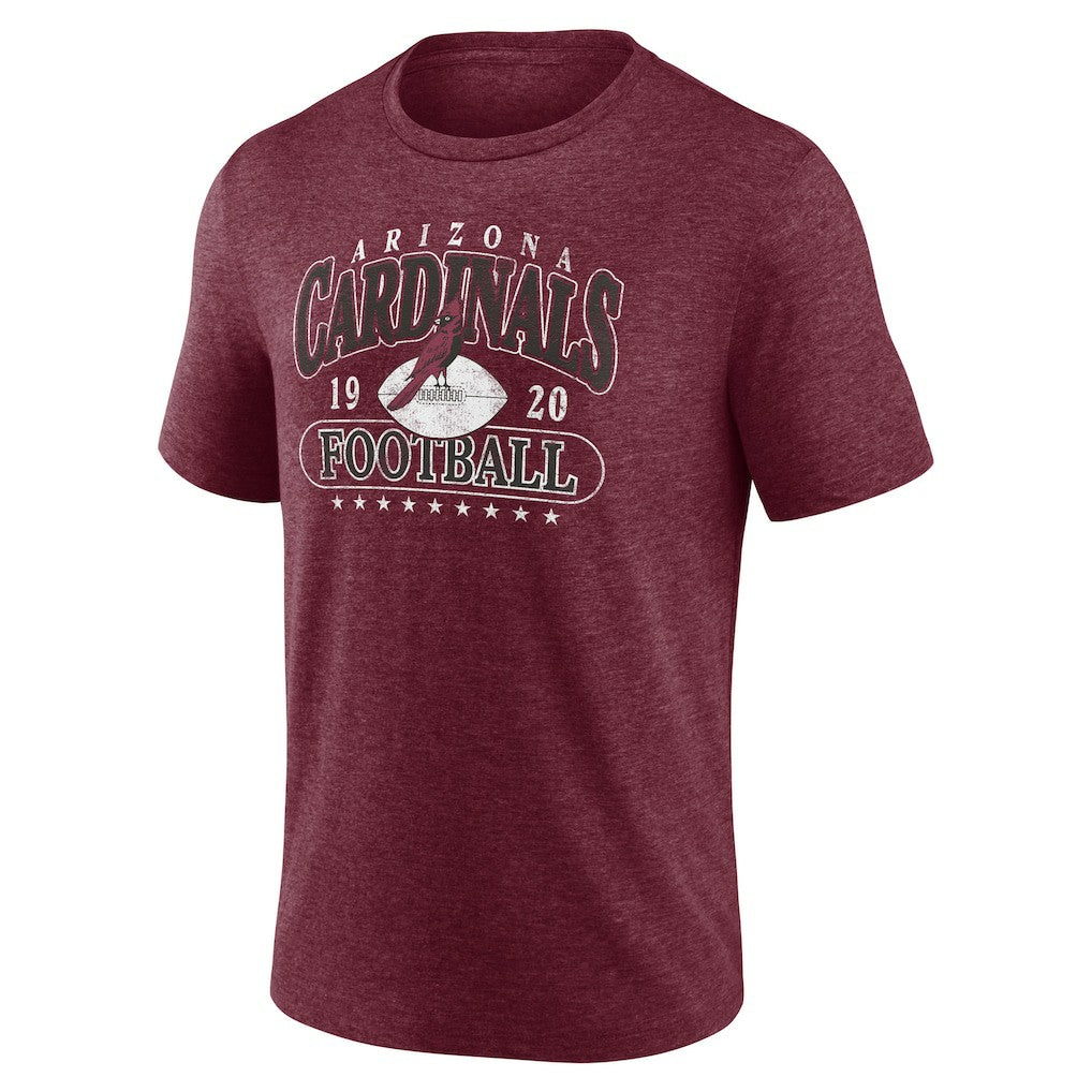 Fanatics Arizona Cardinals Retro Tri-Blend T-Shirt Heather Cardinal