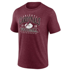Fanatics Arizona Cardinals Retro Tri-Blend T-Shirt Heather Cardinal