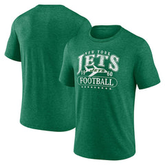 Fanatics New York Jets Retro Tri-Blend T-Shirt Heather Green
