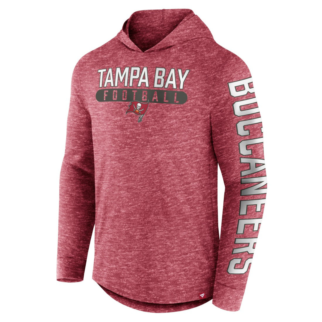 Fanatics Tampa Bay Buccaneers Pill Stack Long Sleeve Hoodie T-Shirt Heather Red