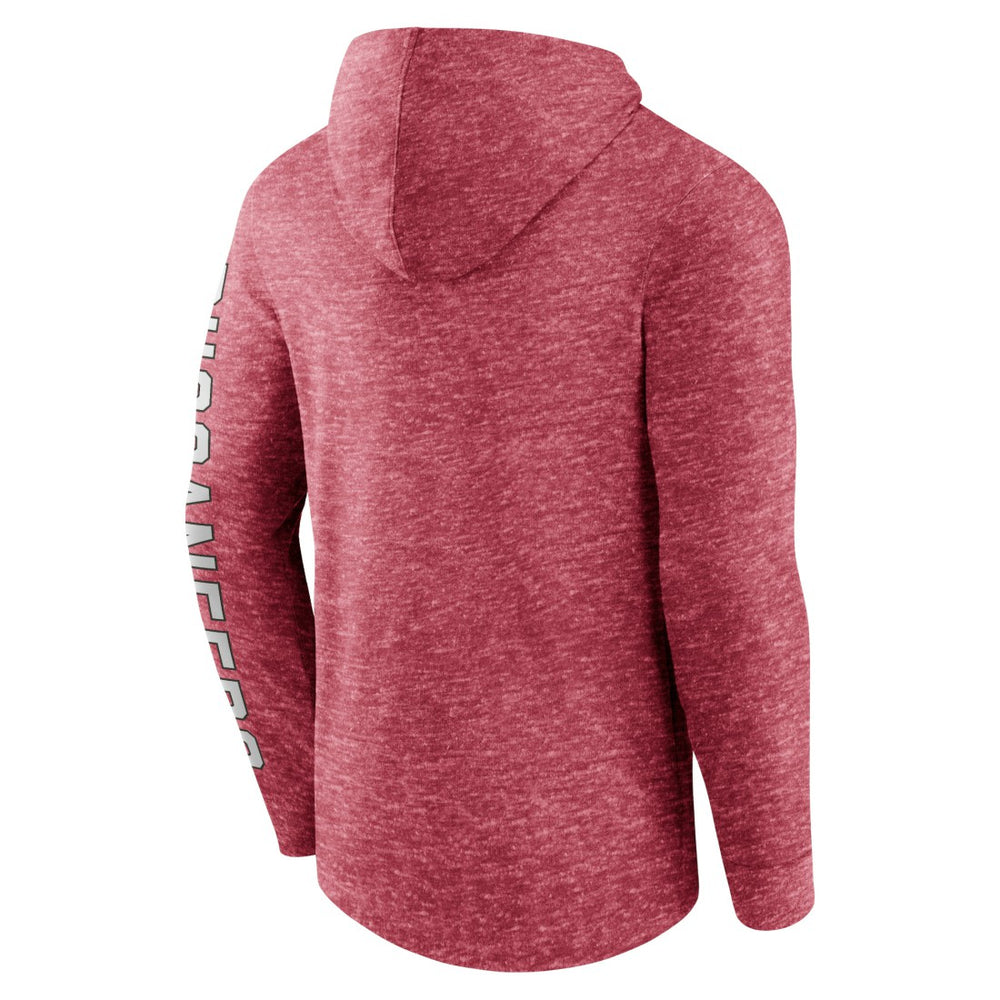 Fanatics Tampa Bay Buccaneers Pill Stack Long Sleeve Hoodie T-Shirt Heather Red