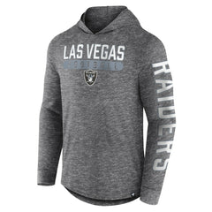Fanatics Las Vegas Raiders Pill Stack Long Sleeve Hoodie T-Shirt Heather Charcoal