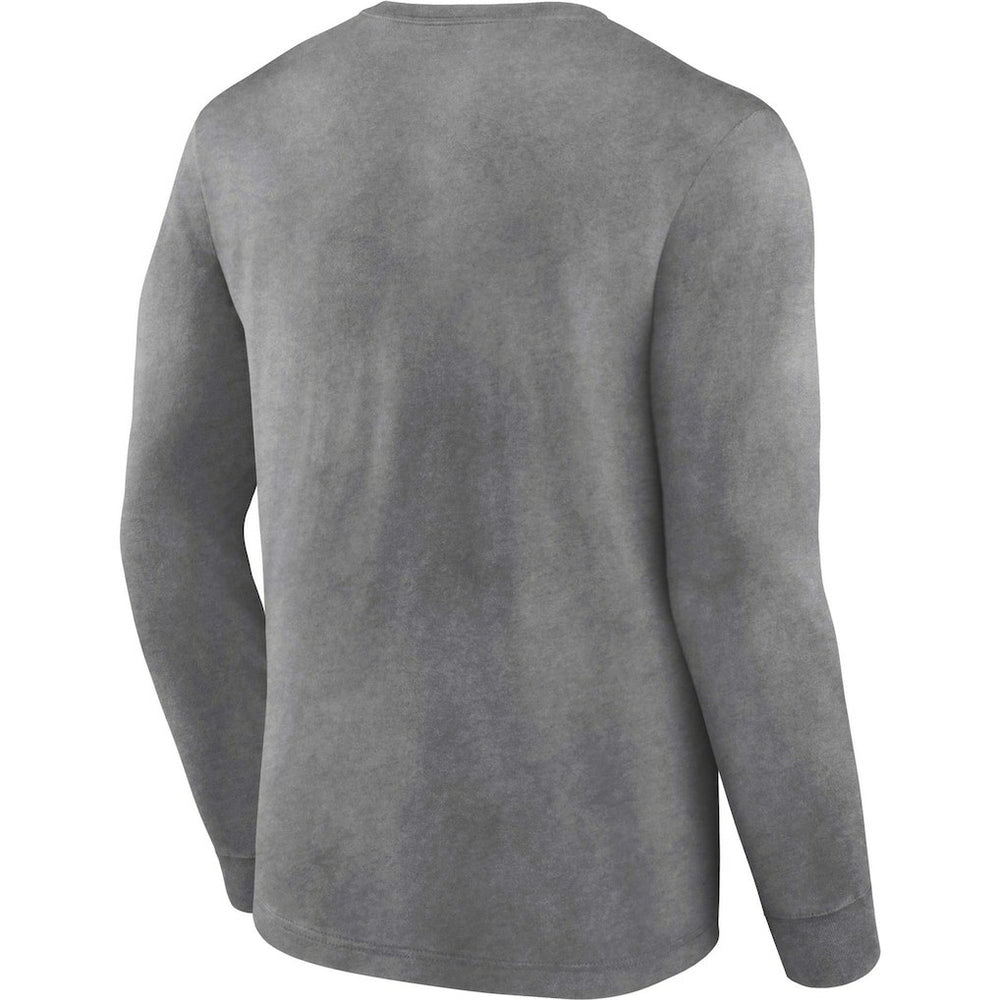 Fanatics Las Vegas Raiders Washed Primary Long Sleeve T-Shirt Heather Charcoal