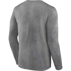 Fanatics New Orleans Saints Washed Primary Long Sleeve T-Shirt Heather Charcoal