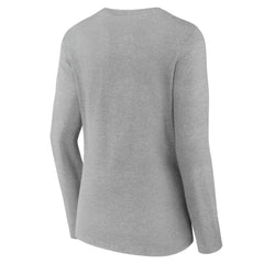 Tampa Bay Lightning Women's Team Logo Long Sleeve V-Neck T-Shirt - Gray - NHL 5087586