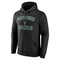 Black Victory Arch Pullover Hoodie Black