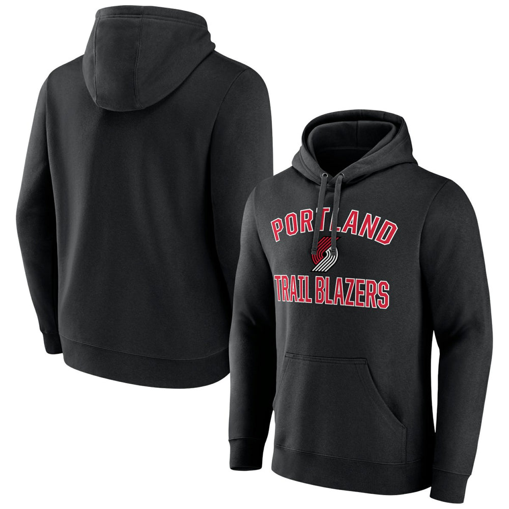 Black Victory Arch Pullover Hoodie Black