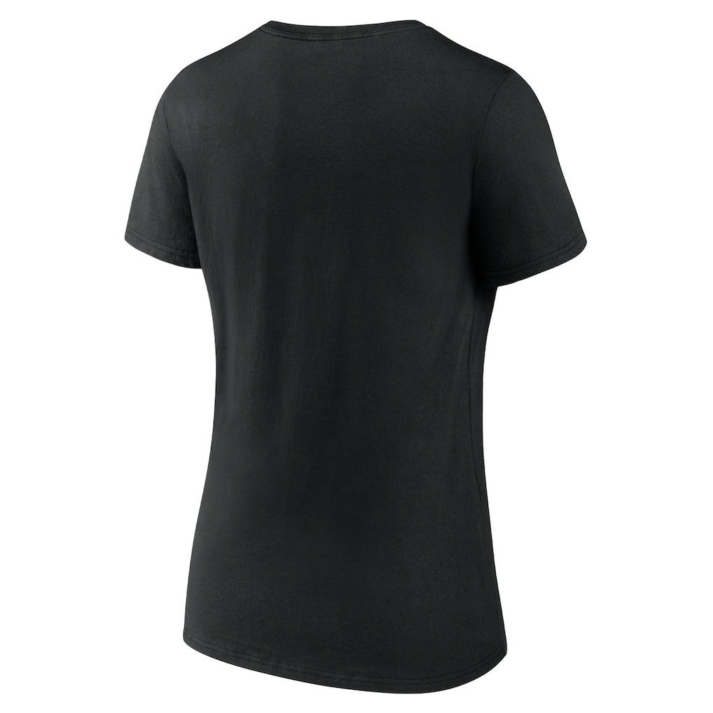 Houston Rockets Women's Wordmark V-Neck T-Shirt Black
