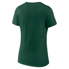 Minnesota Wild Women's Team Logo V-Neck T-Shirt - Green - NHL 5088105