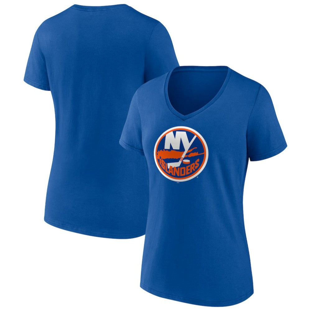 New York Islanders Women's Team Logo V-Neck T-Shirt - Royal - NHL 5088107