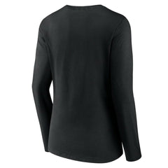 Boston Bruins Women's Team Logo Long Sleeve V-Neck T-Shirt - Black - NHL 5088117