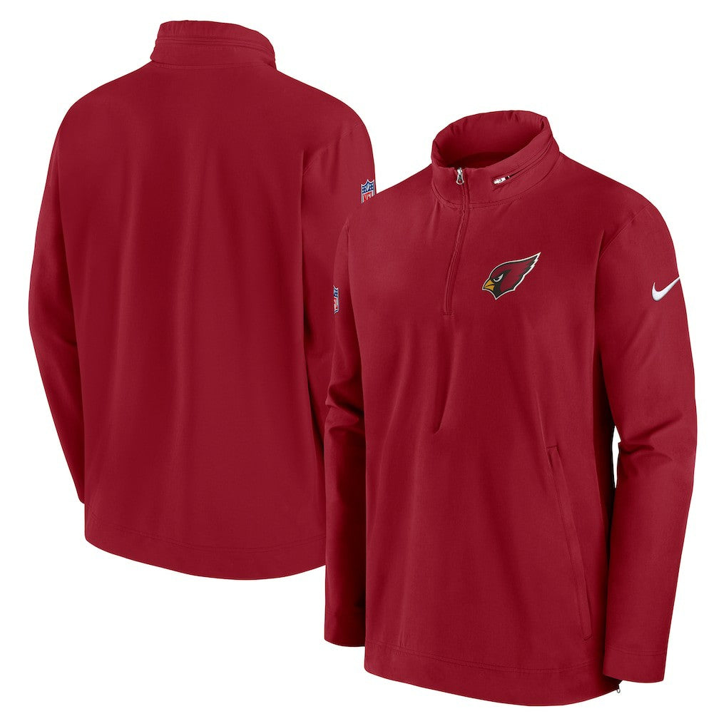 Nike Arizona Cardinals Sideline Coach Half-Zip Jacket Cardinal