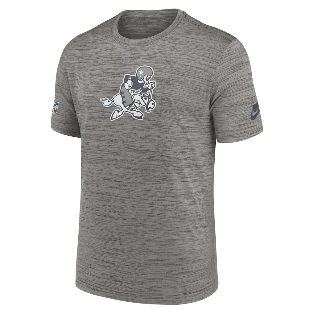 Nike Dallas Cowboys 2023 Sideline Alternate Logo Performance T-Shirt Heather Charcoal