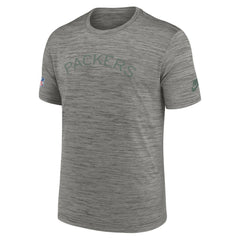 Nike Green Bay Packers 2023 Sideline Alternate Logo Performance T-Shirt Heather Charcoal