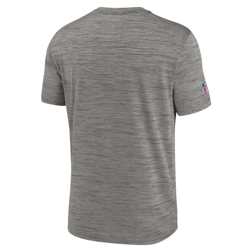 Nike New Orleans Saints 2023 Sideline Alternate Logo Performance T-Shirt Heather Charcoal