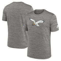 Nike Philadelphia Eagles Sideline Alternate Logo Performance T-Shirt Heather Charcoal