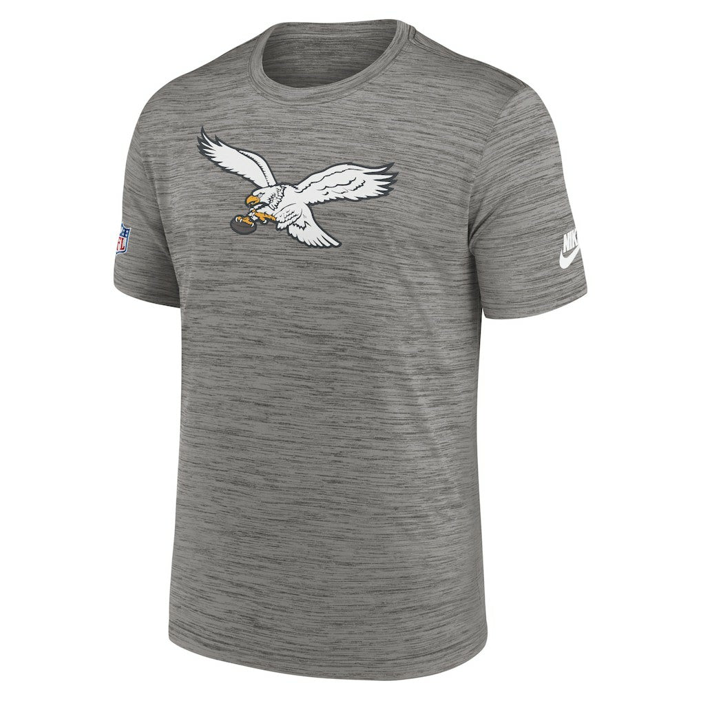 Nike Philadelphia Eagles Sideline Alternate Logo Performance T-Shirt Heather Charcoal